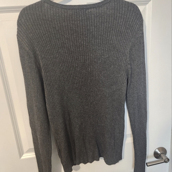 Liz Claiborne Ribbed Rhinestone Shoulder Sweater - Picture 2 of 3